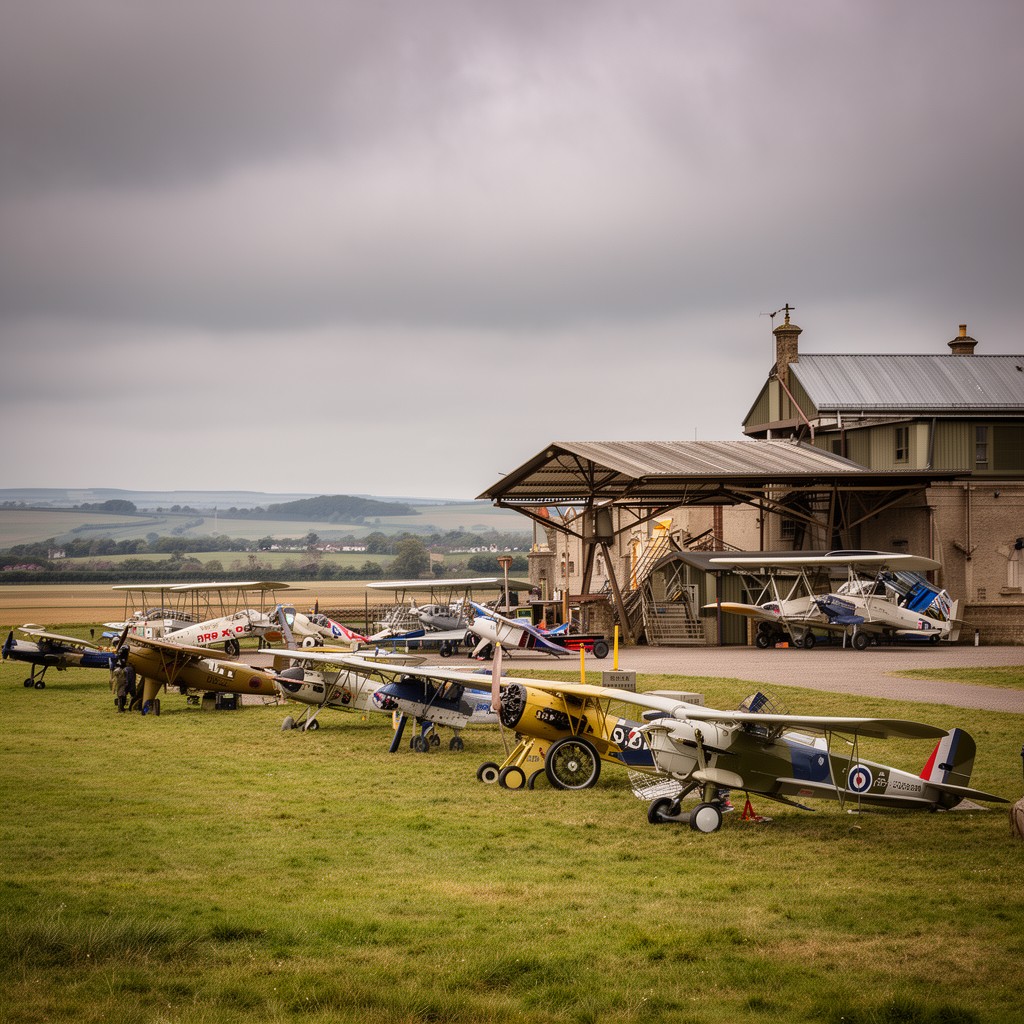 AI-generated illustration of Upavon Aerodrome