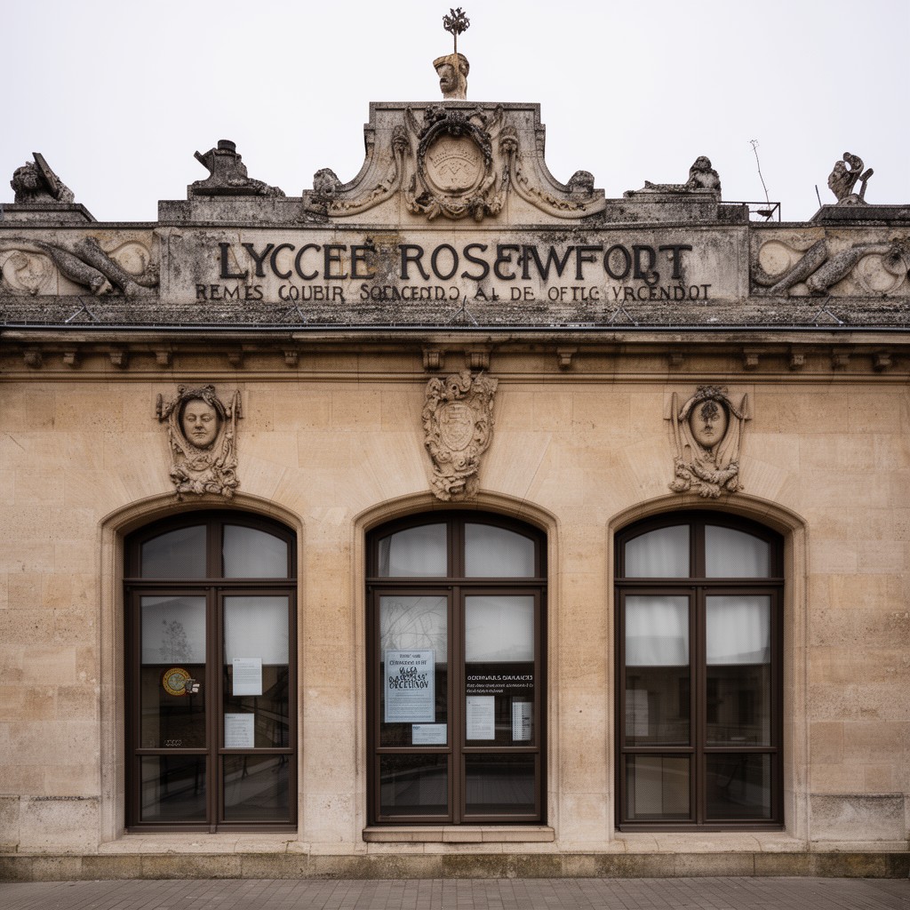 AI-generated illustration of Lycée Roosevelt surrender signing site