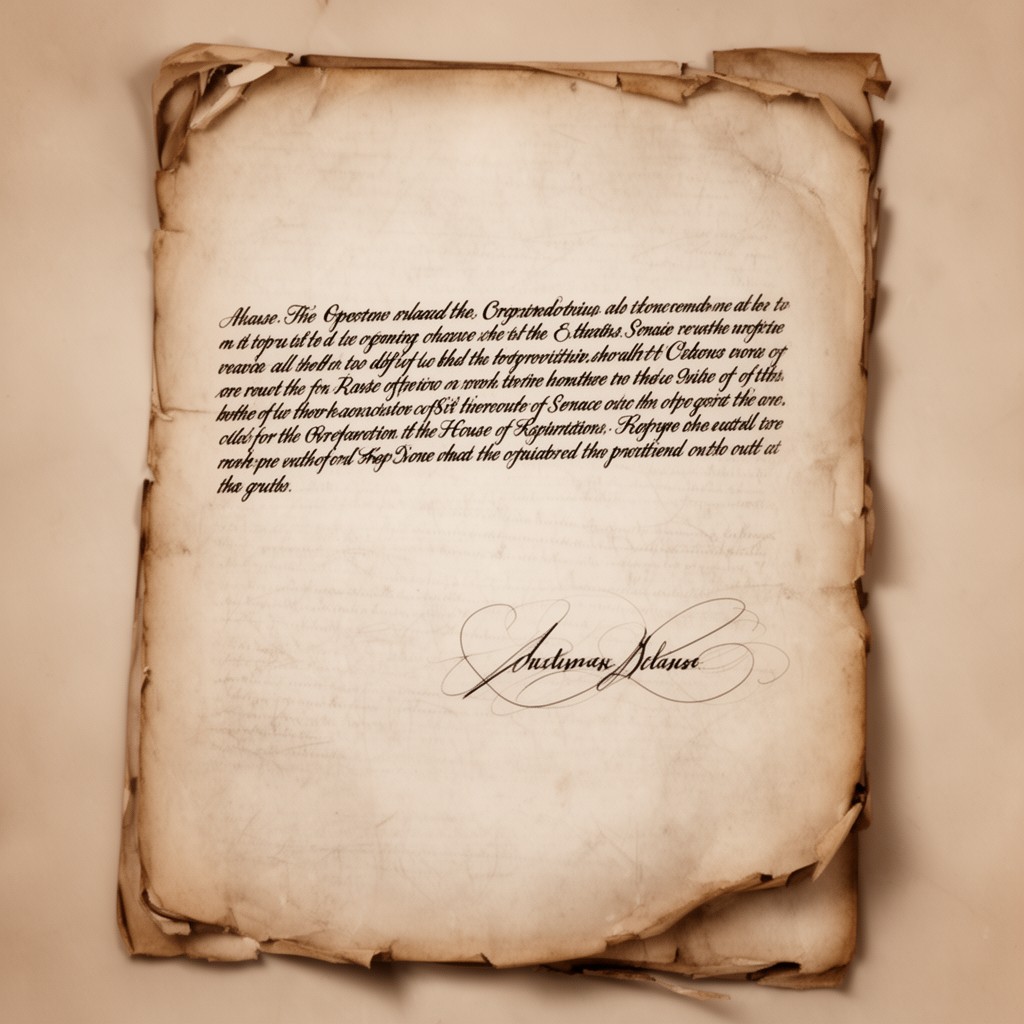 AI-generated illustration of Origination Clause