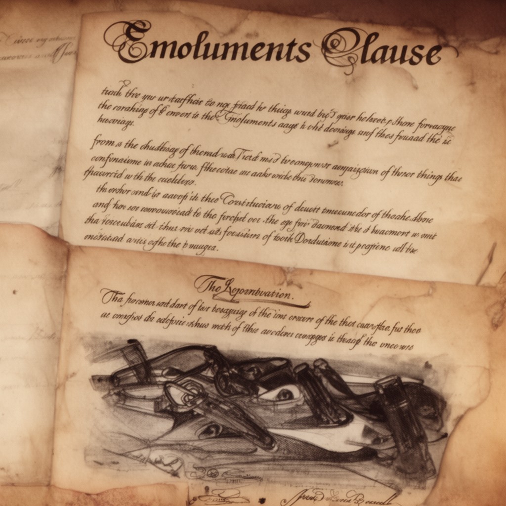 AI-generated illustration of Emoluments Clause