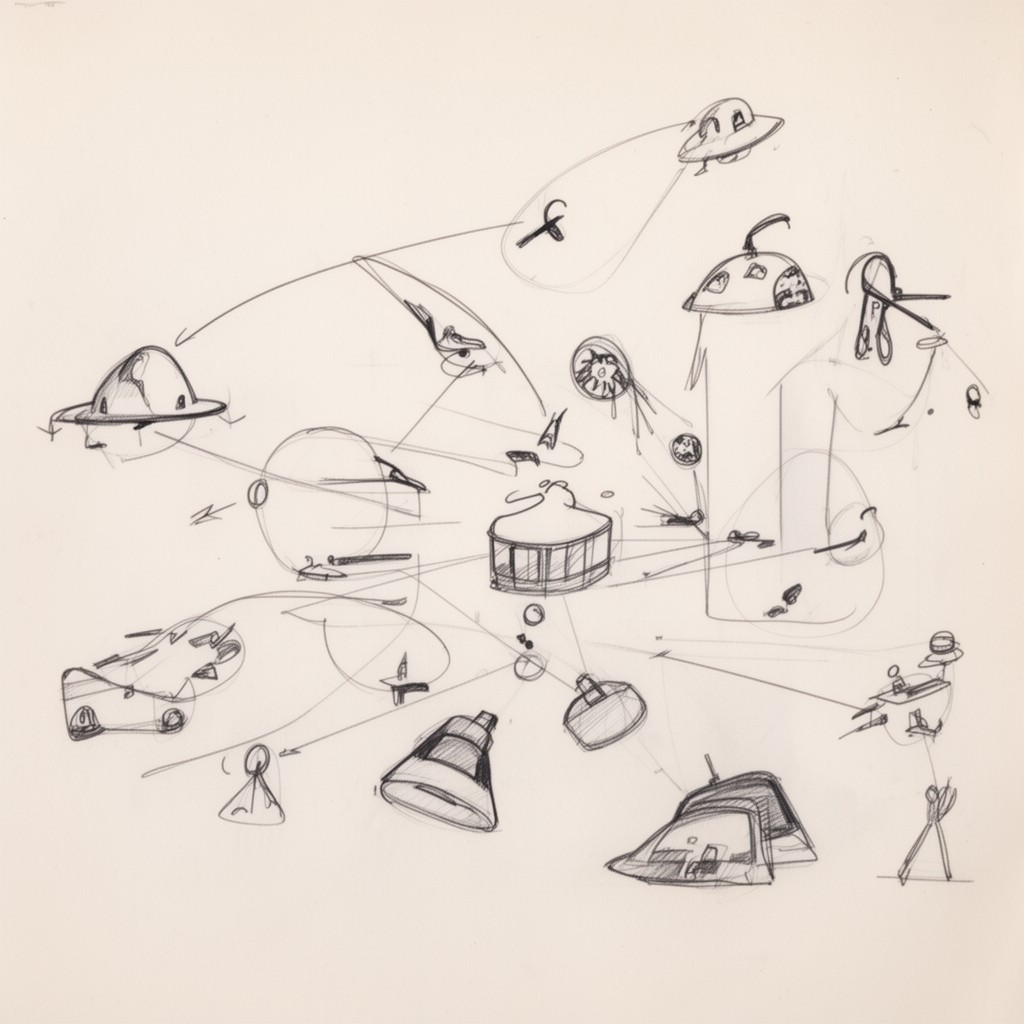 AI-generated illustration of picture theory of language