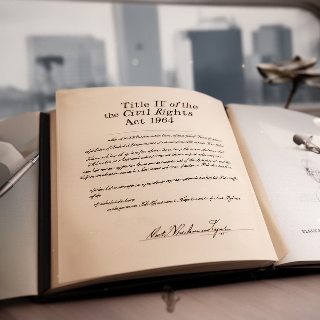 AI-generated illustration of Title II of the Civil Rights Act of 1964