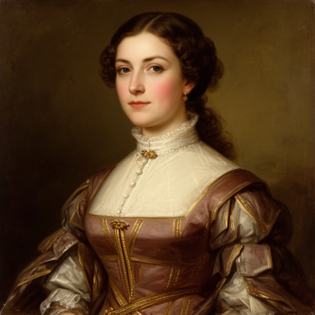 AI-generated illustration of Elizabeth Drake