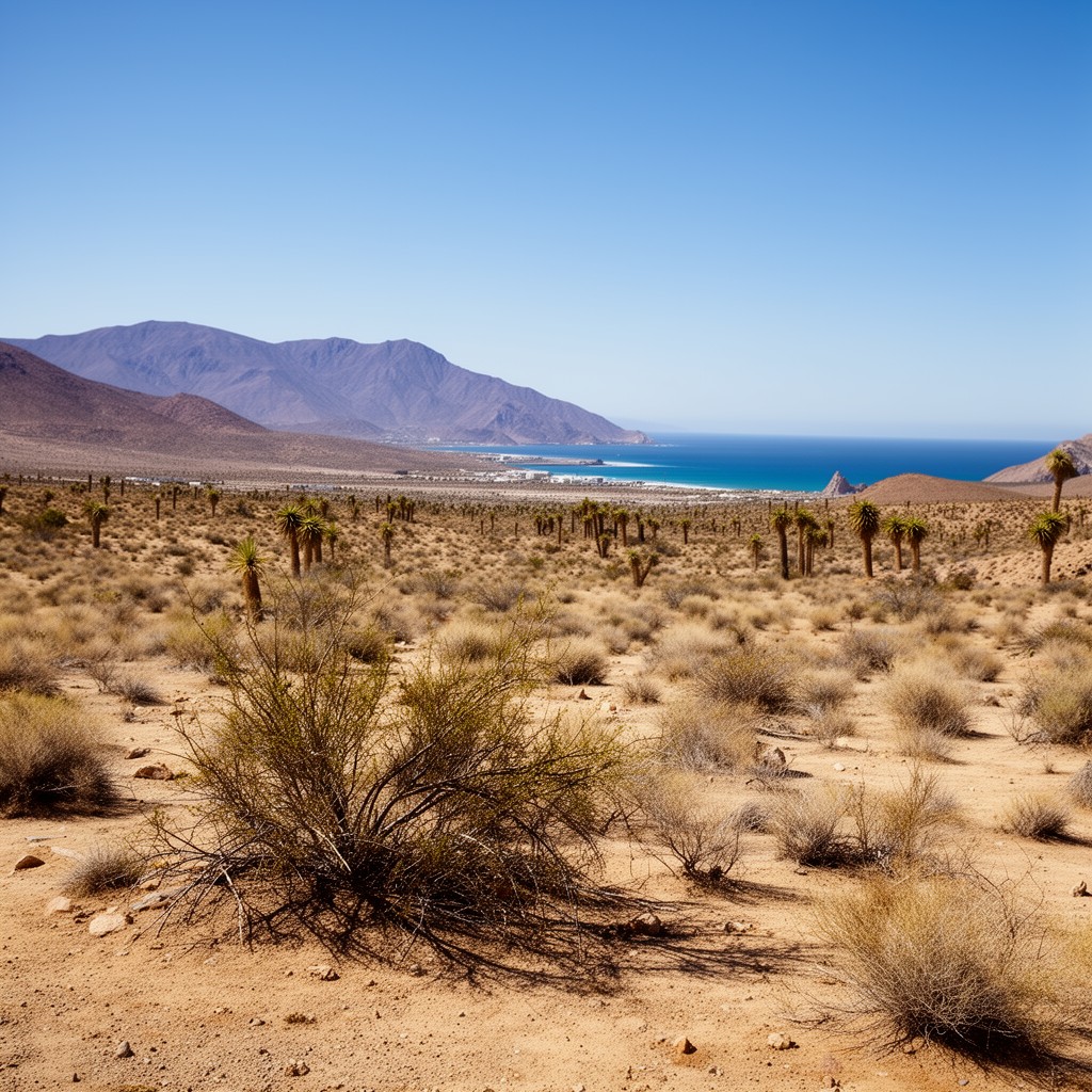 AI-generated illustration of Baja California desert