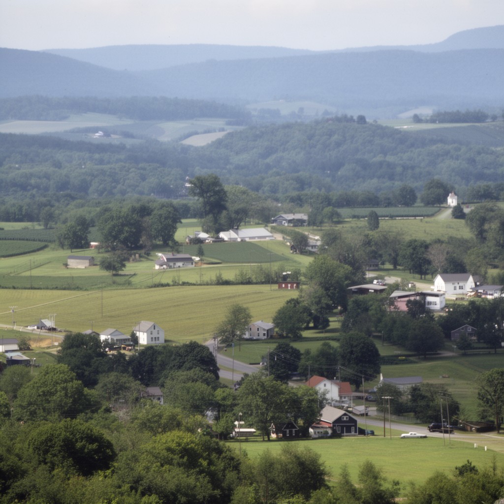 AI-generated illustration of Pittsylvania County, Virginia