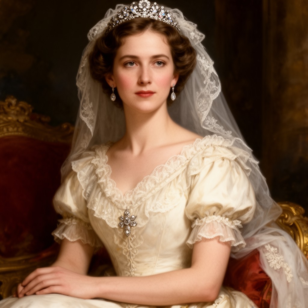 AI-generated illustration of Princess Marina of Greece and Denmark