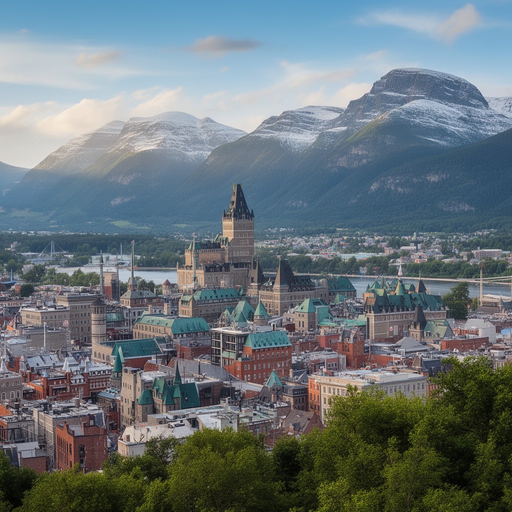 AI-generated illustration of Quebec, Canada