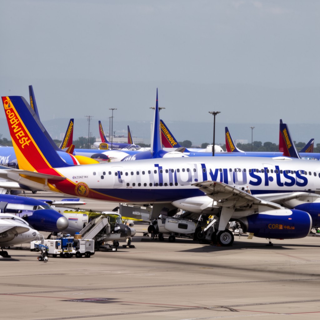 AI-generated illustration of Southwest Airlines