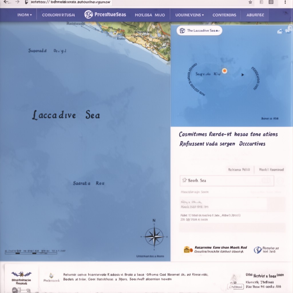 AI-generated illustration of Laccadive Sea
