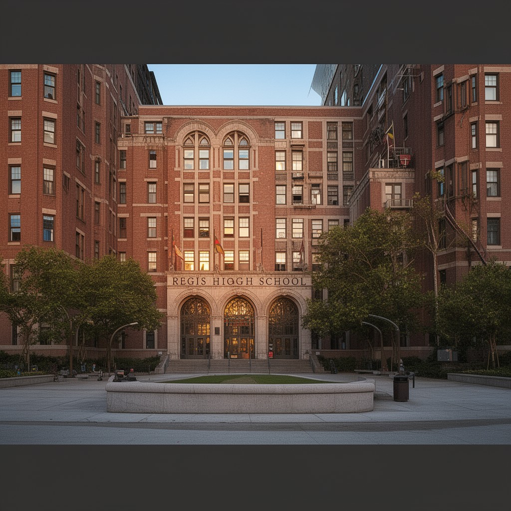 AI-generated illustration of Regis High School