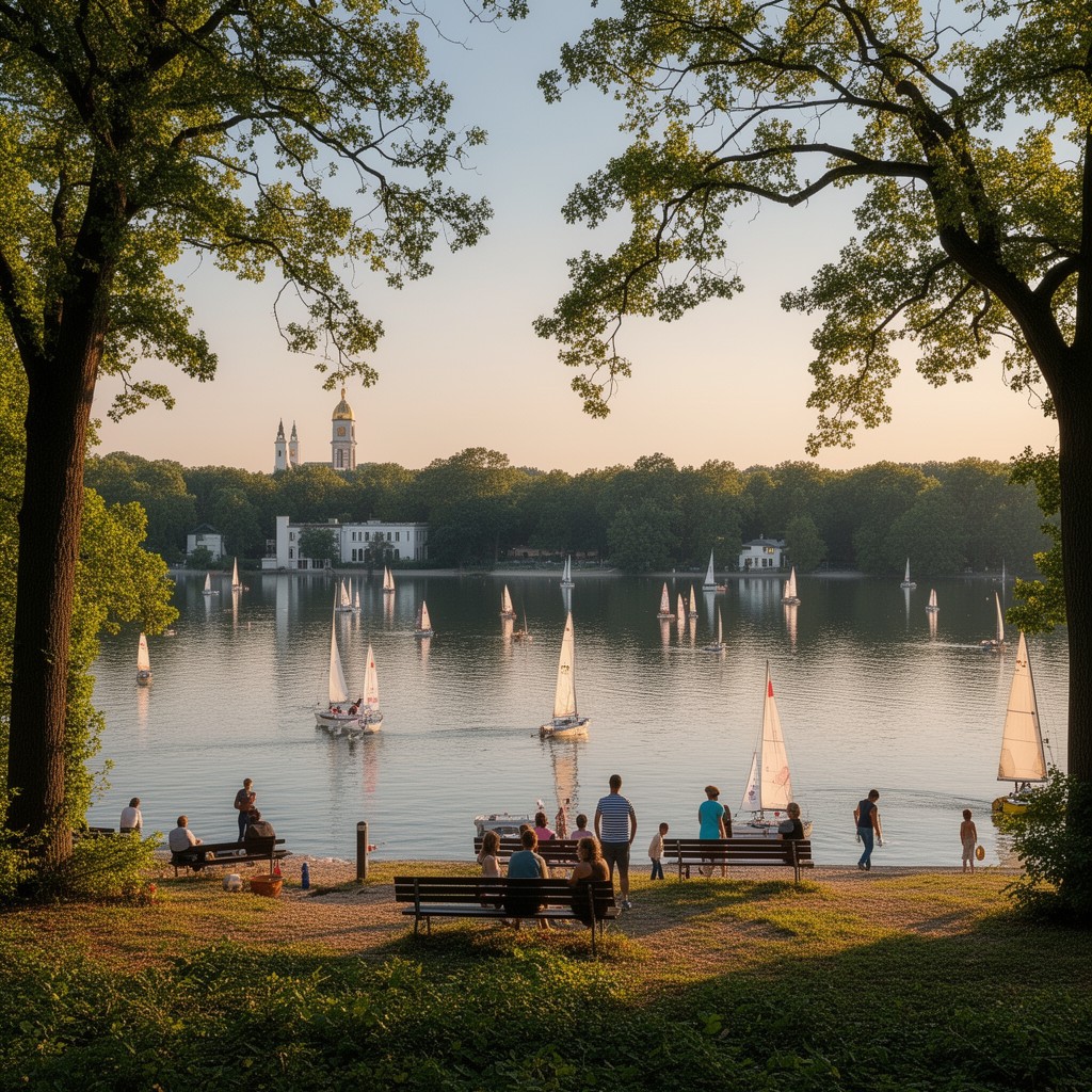 AI-generated illustration of Großer Wannsee lake