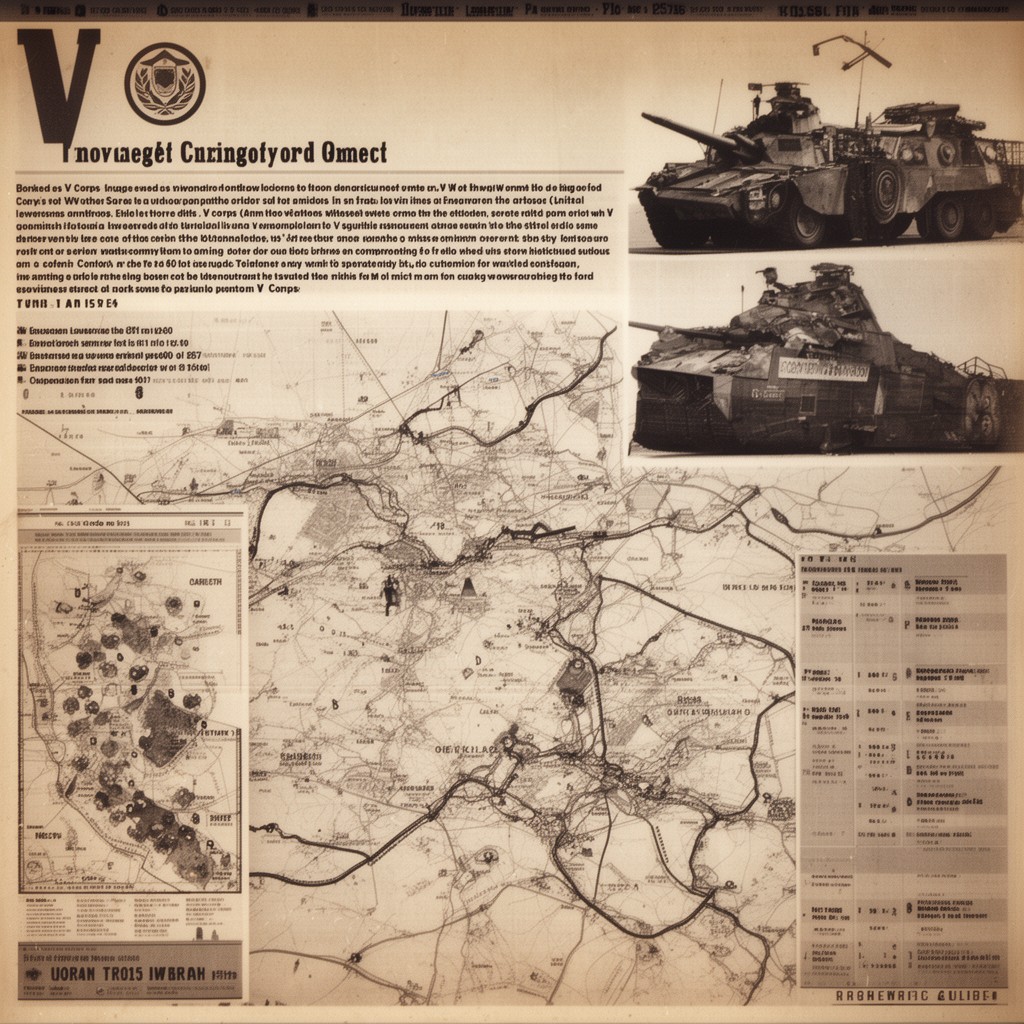 AI-generated illustration of V Corps (United States)