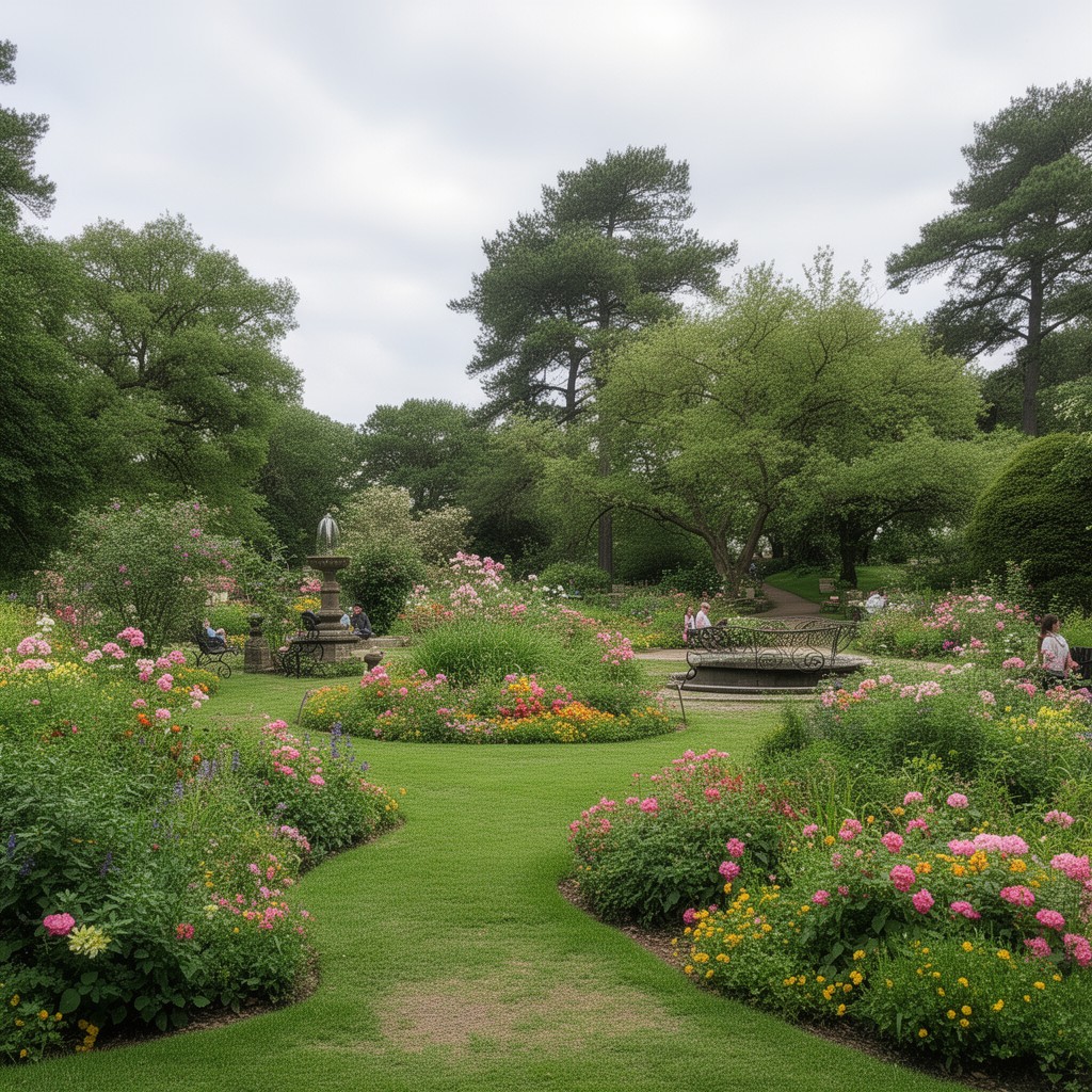 AI-generated illustration of Pittencrieff Park