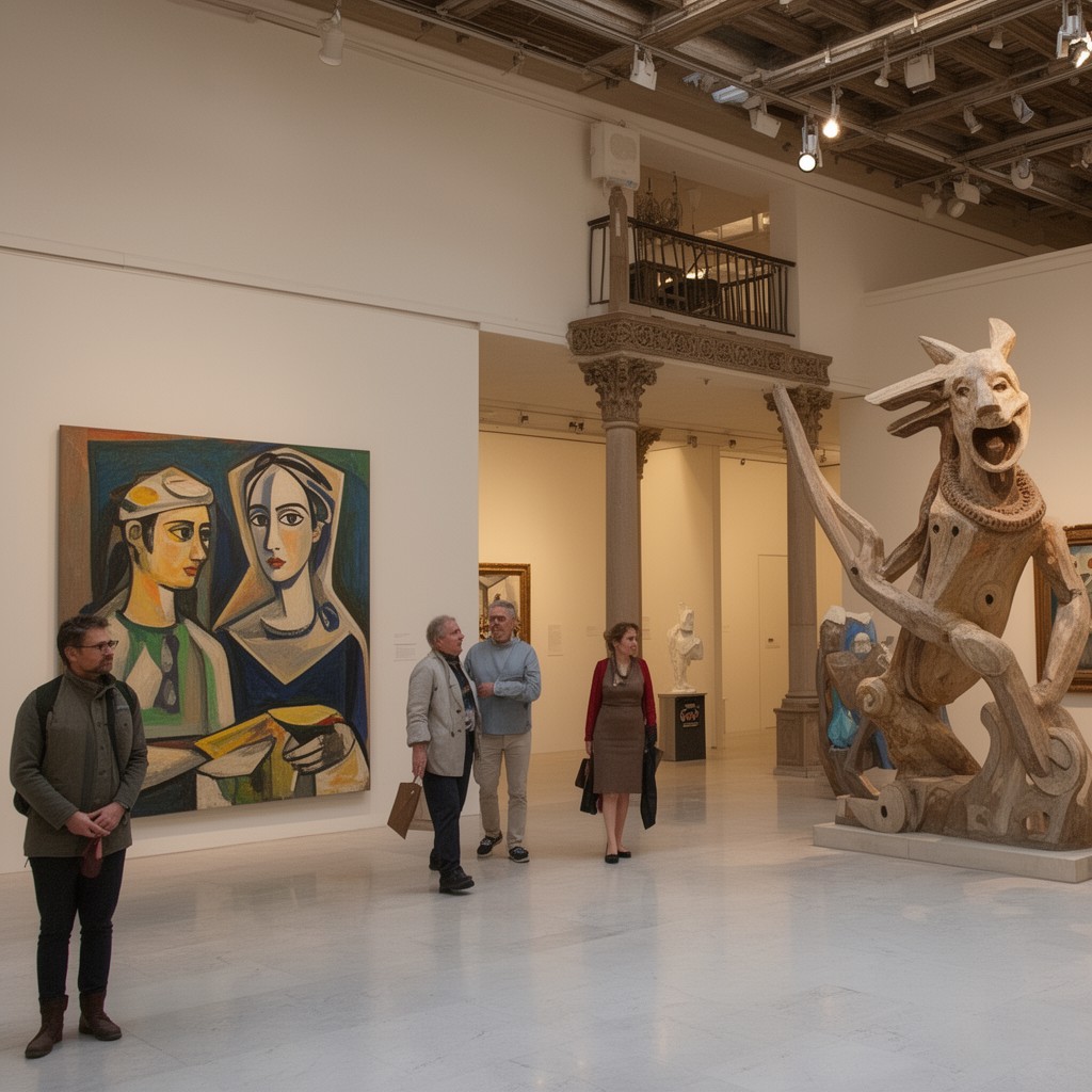 AI-generated illustration of Picasso Museum