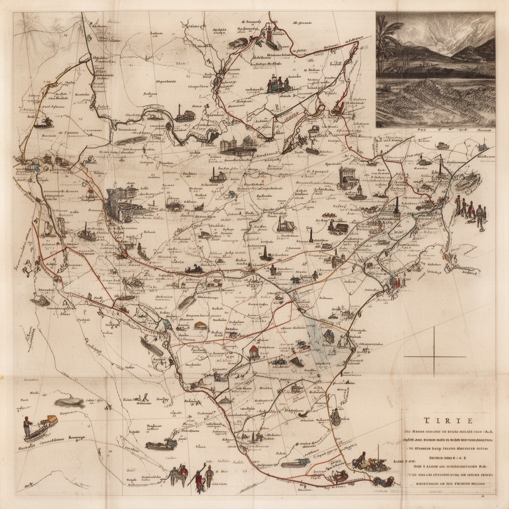 AI-generated illustration of French colony of Saint-Domingue