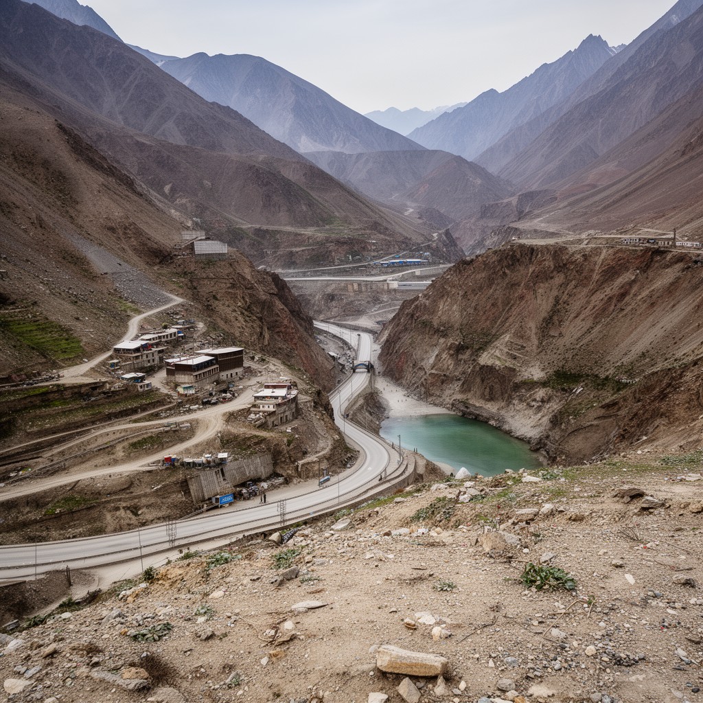 AI-generated illustration of Salang Pass