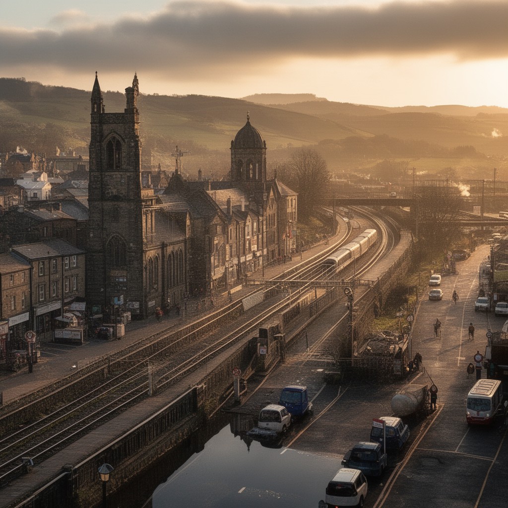 AI-generated illustration of Dewsbury