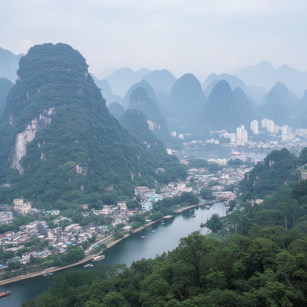 AI-generated illustration of Zhejiang Province