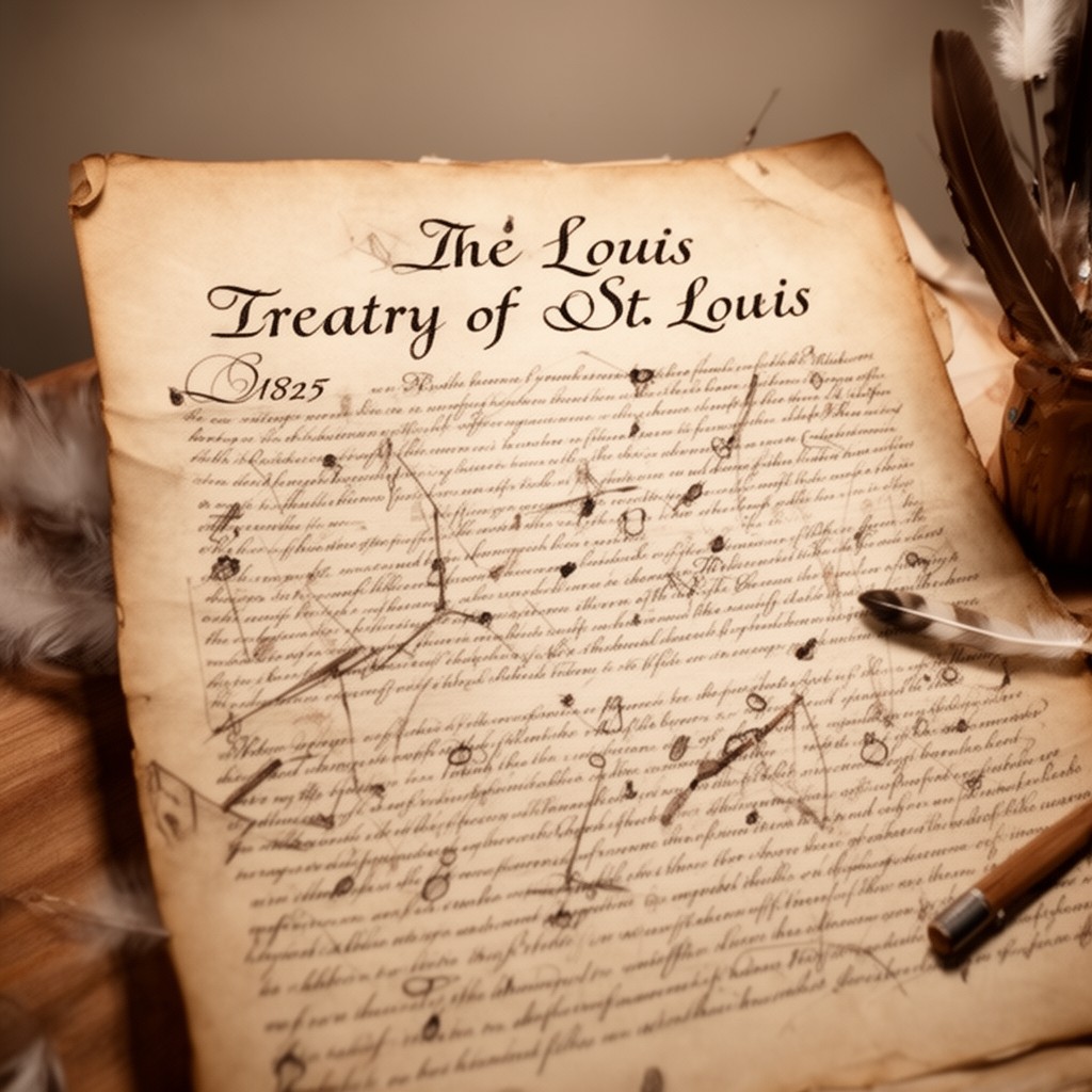 AI-generated illustration of Treaty of St. Louis (1825)