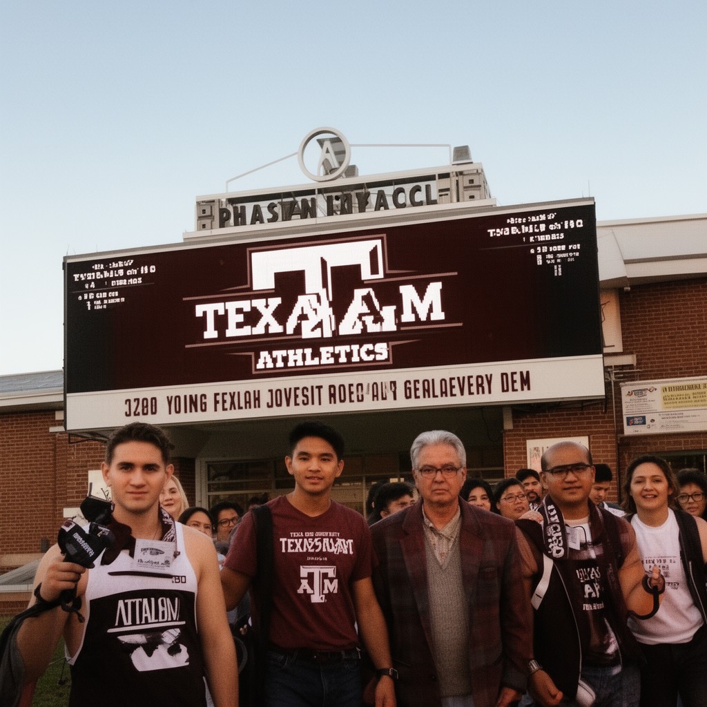 AI-generated illustration of Texas A&M Athletics
