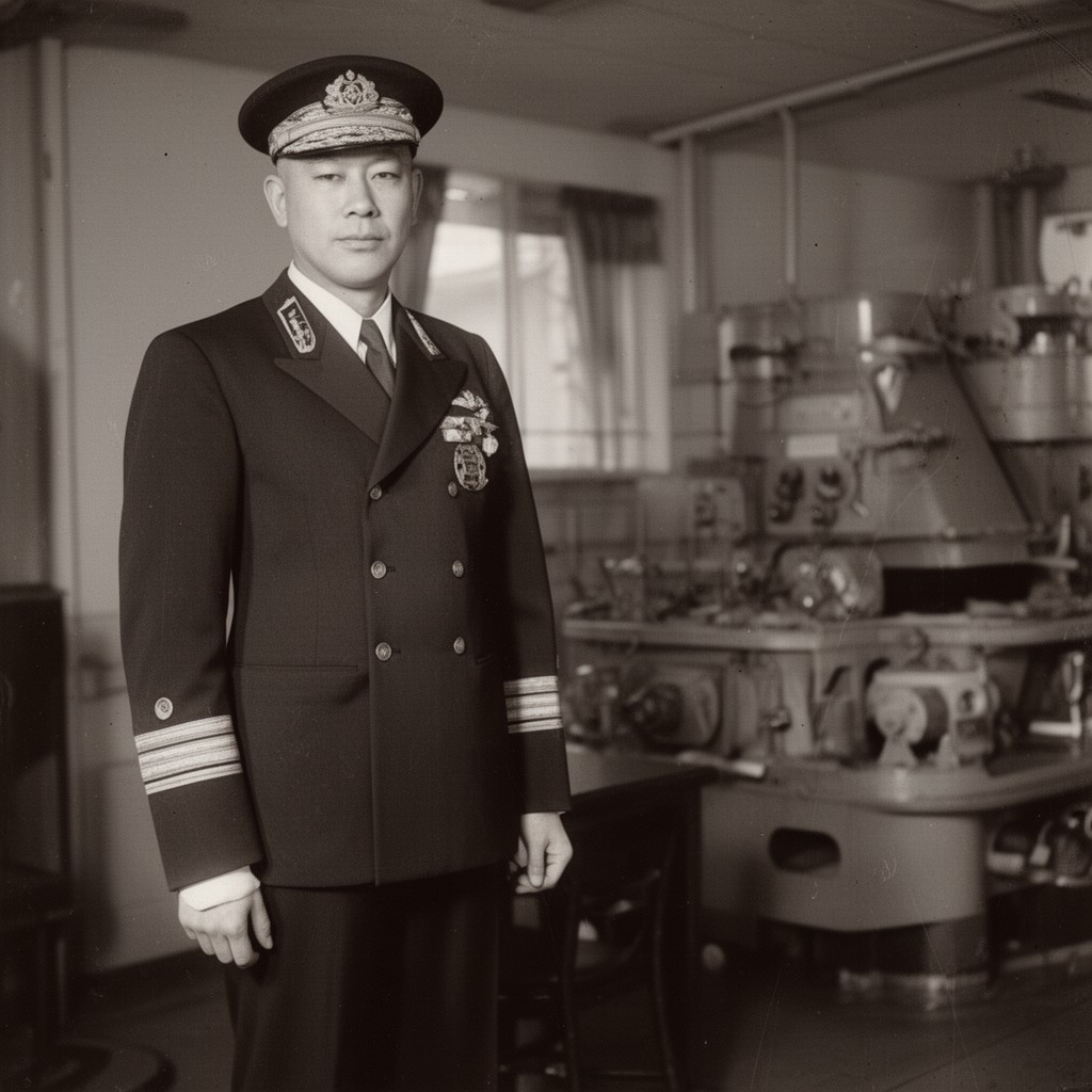 AI-generated illustration of Rear Admiral (Imperial Japanese Navy)