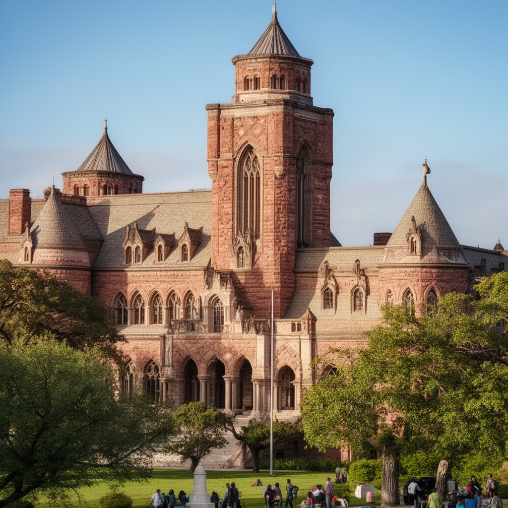 AI-generated illustration of Smithsonian Institution Building