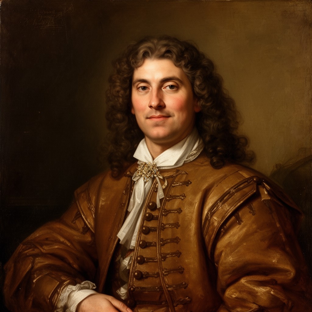 AI-generated illustration of Dieterich Buxtehude