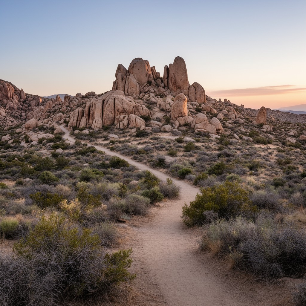 AI-generated illustration of Ryan Mountain Trail