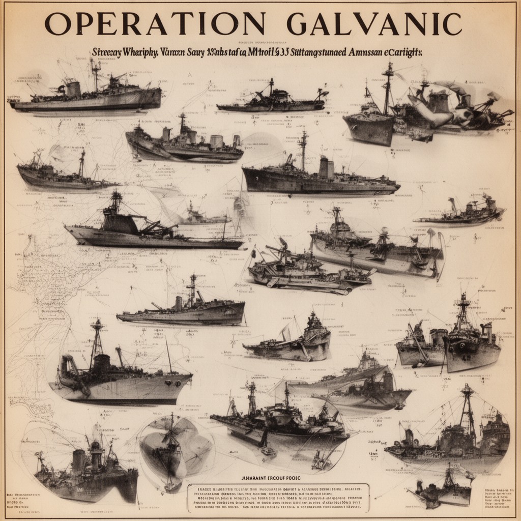 AI-generated illustration of Operation Galvanic