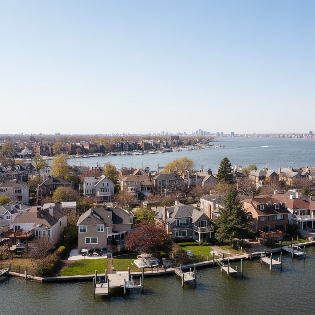 AI-generated illustration of Mill Basin