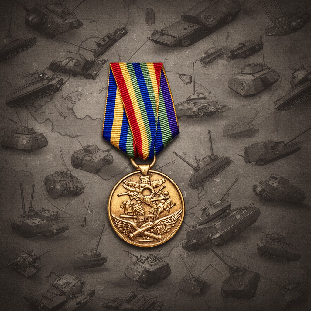 AI-generated illustration of European-African-Middle Eastern Campaign Medal
