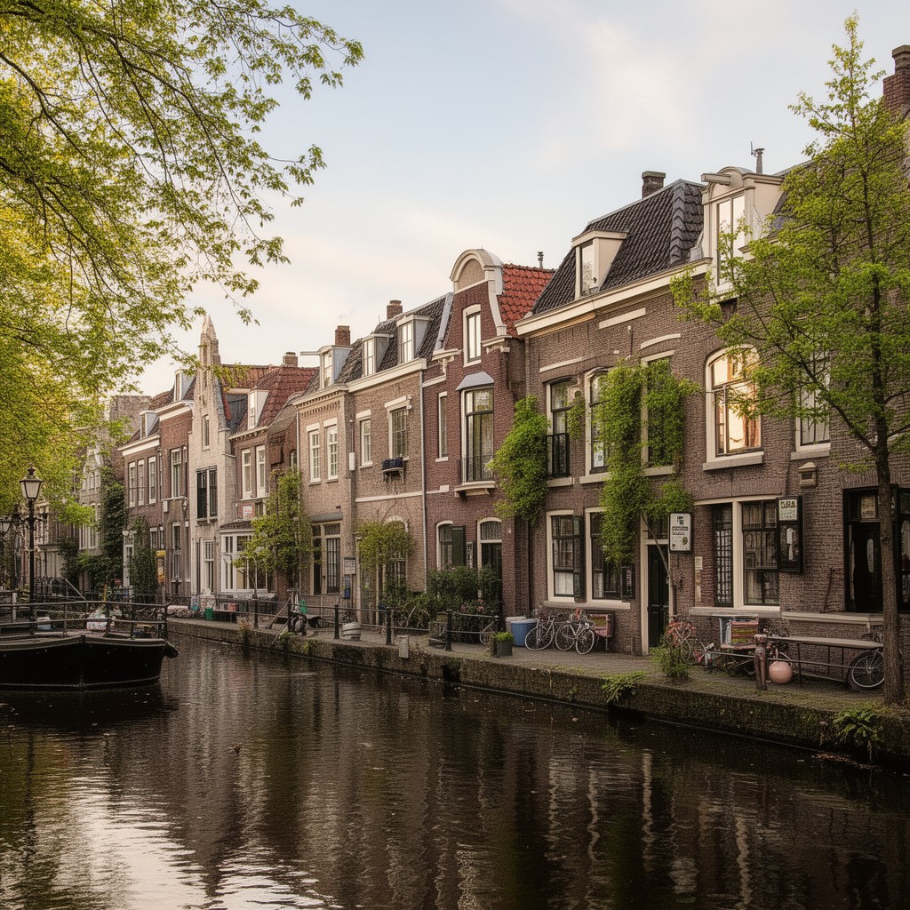 AI-generated illustration of Nieuwegracht