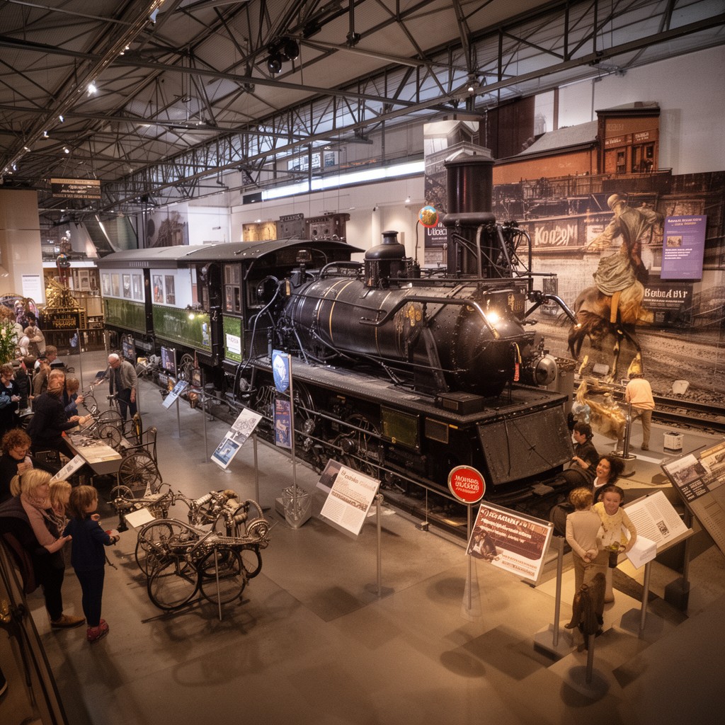 AI-generated illustration of Railway Museum Utrecht