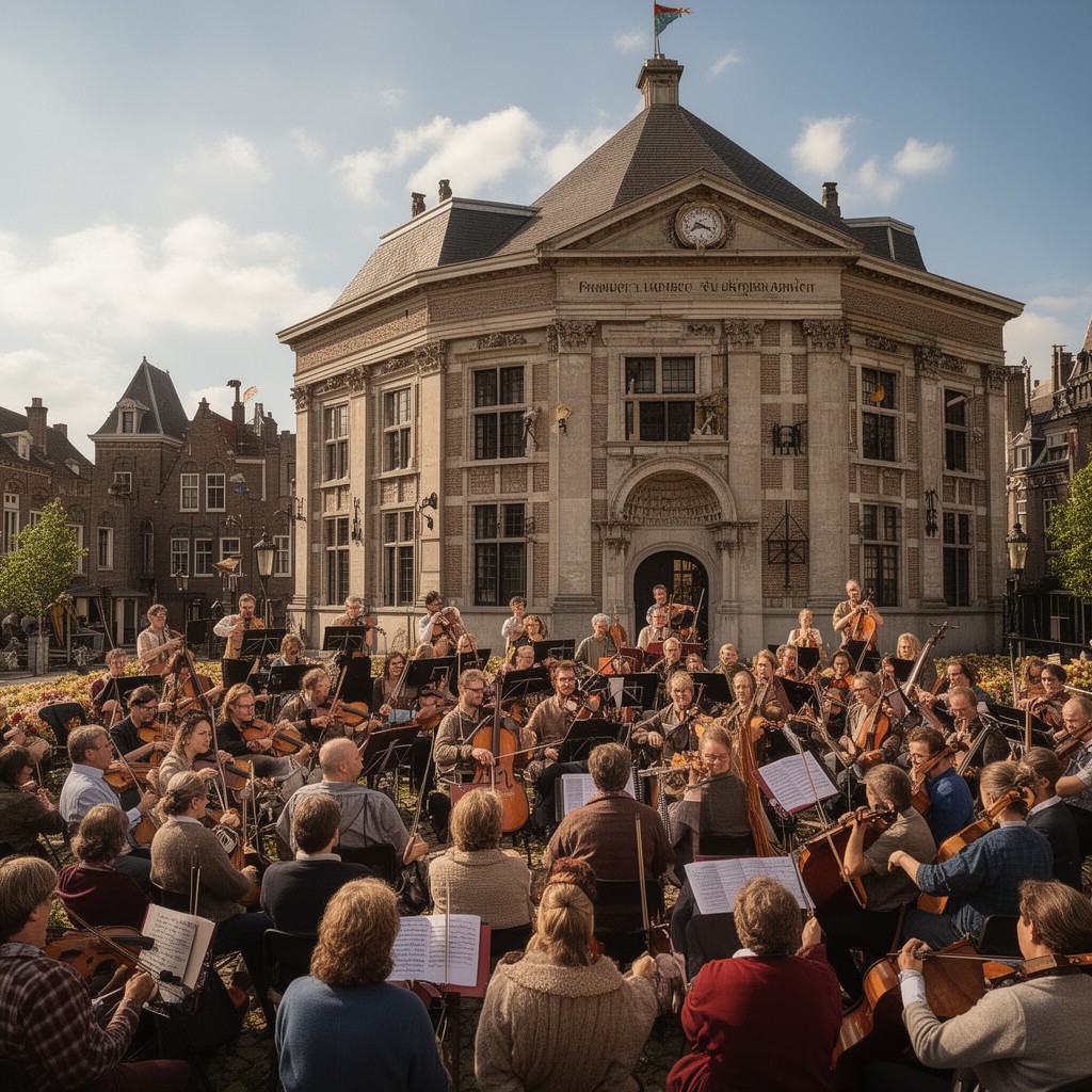 AI-generated illustration of Festival Oude Muziek Utrecht