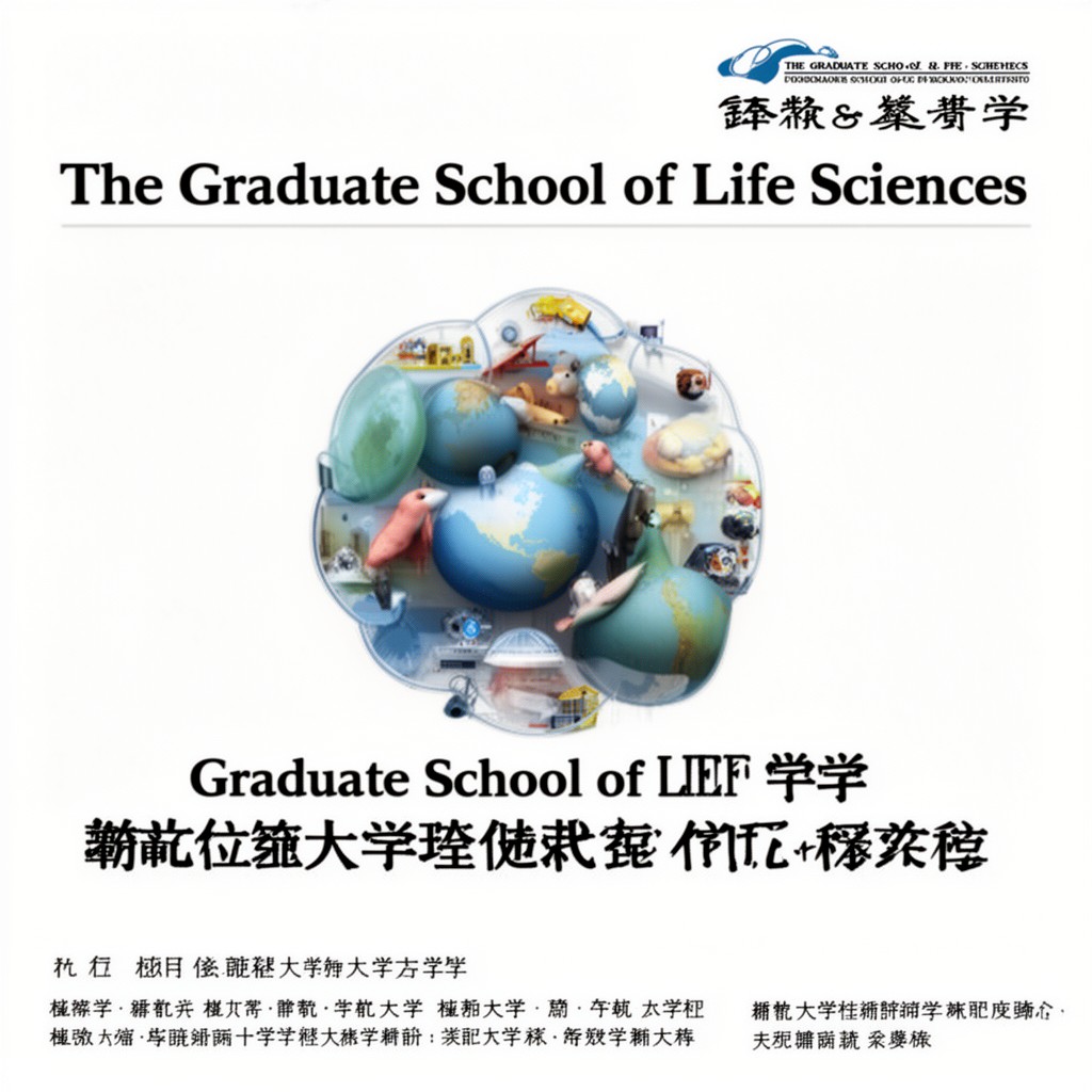 AI-generated illustration of Graduate School of Life Sciences