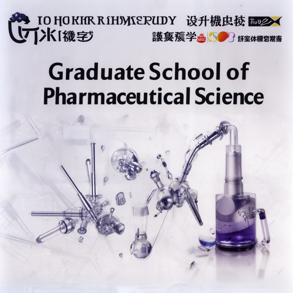 AI-generated illustration of Graduate School of Pharmaceutical Sciences