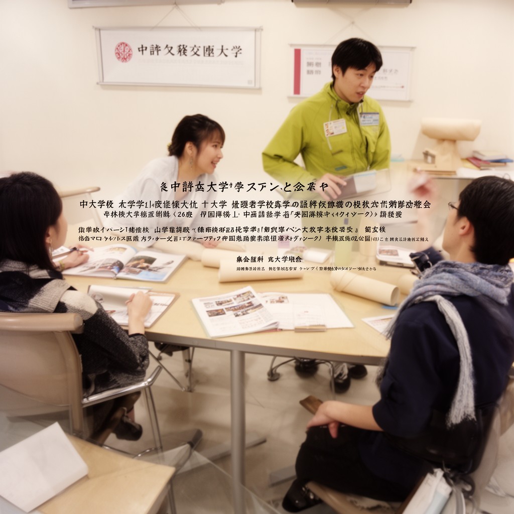 AI-generated illustration of Graduate School of International Cultural Studies