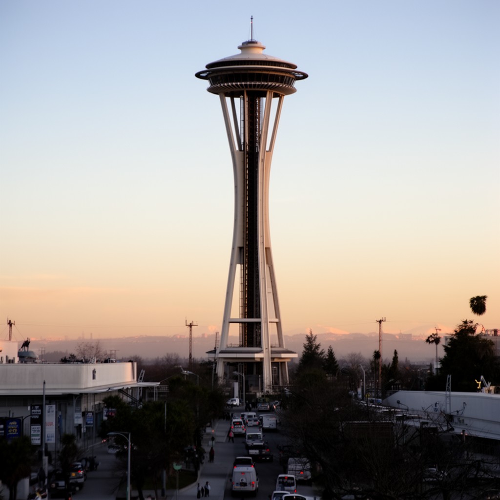 AI-generated illustration of Space Needle