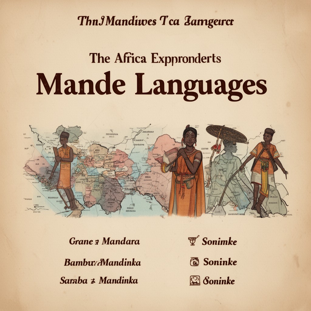 AI-generated illustration of Mande languages