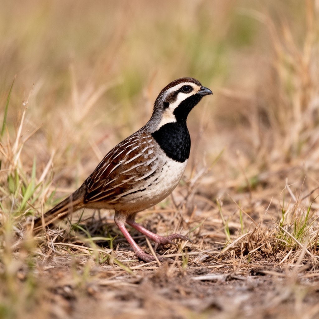 AI-generated illustration of Black-throated bobwhite