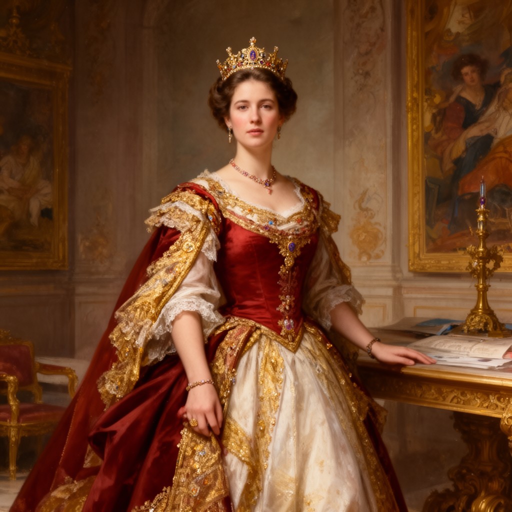 AI-generated illustration of Queen