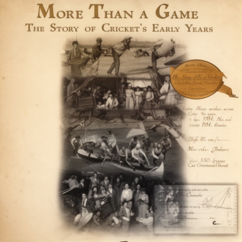 AI-generated illustration of "More Than a Game: The Story of Cricket's Early Years"