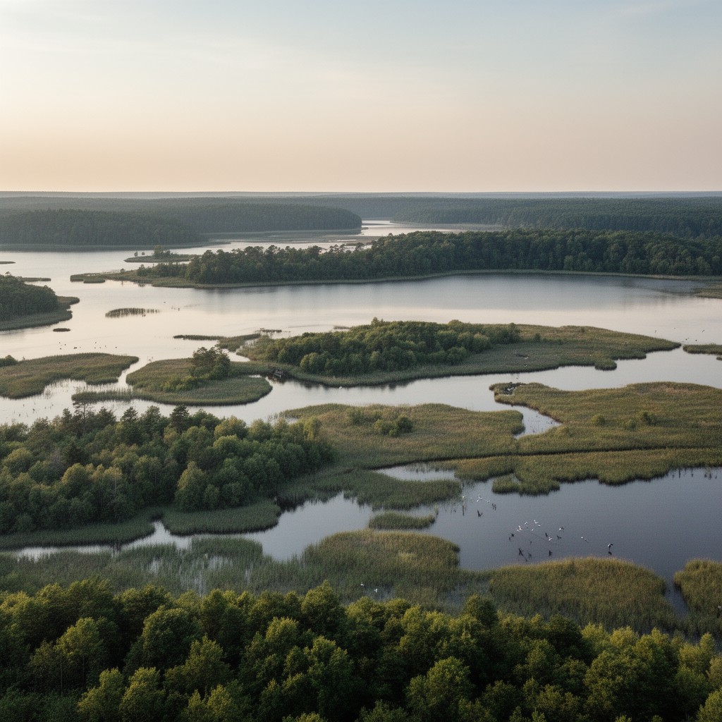 AI-generated illustration of Müritz National Park