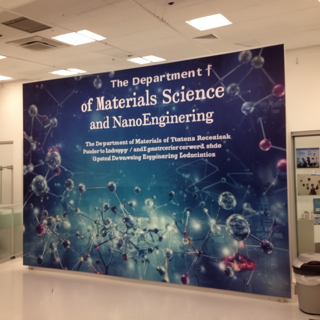 AI-generated illustration of Department of Materials Science and NanoEngineering