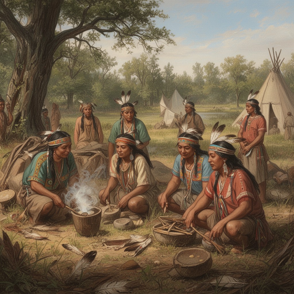 AI-generated illustration of Miami tribe