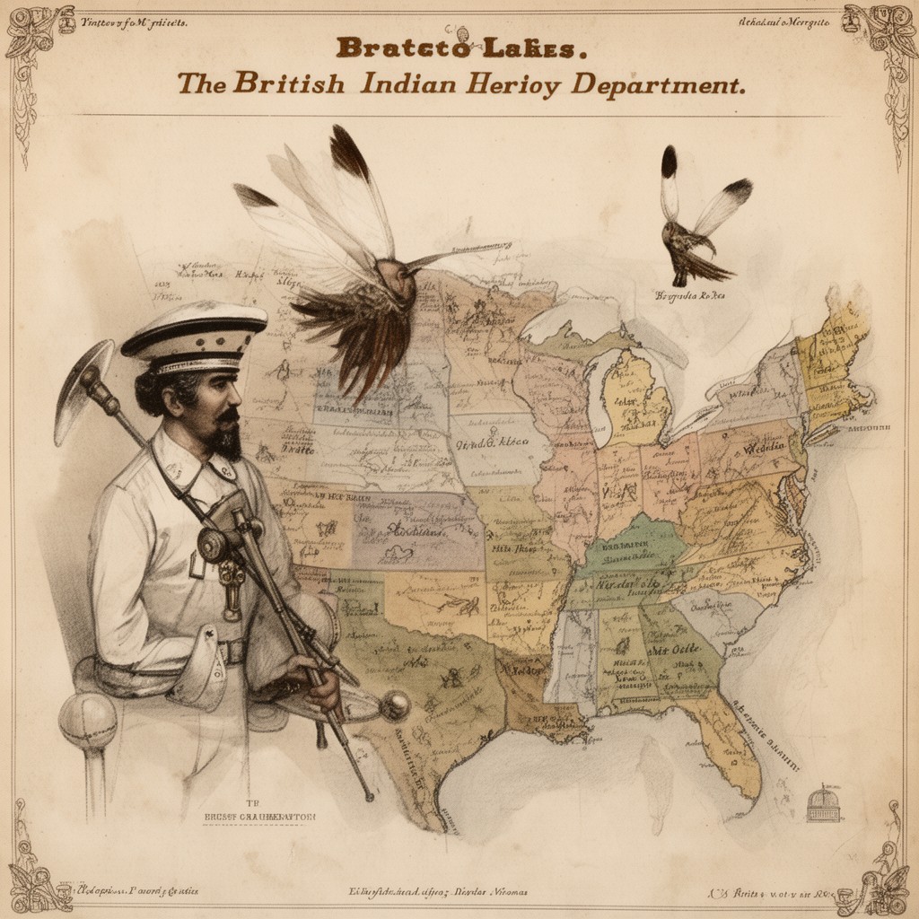 AI-generated illustration of British Indian Department