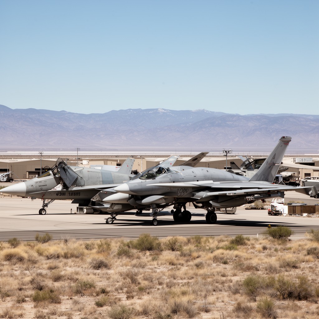 AI-generated illustration of China Lake Naval Air Weapons Station
