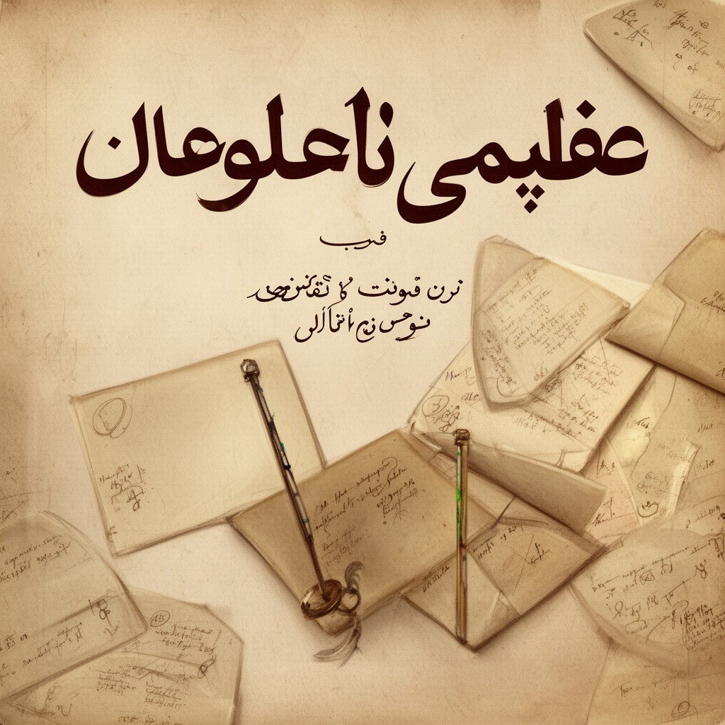 AI-generated illustration of Persian Letters
