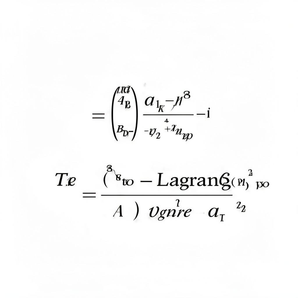 AI-generated illustration of Euler–Lagrange equation