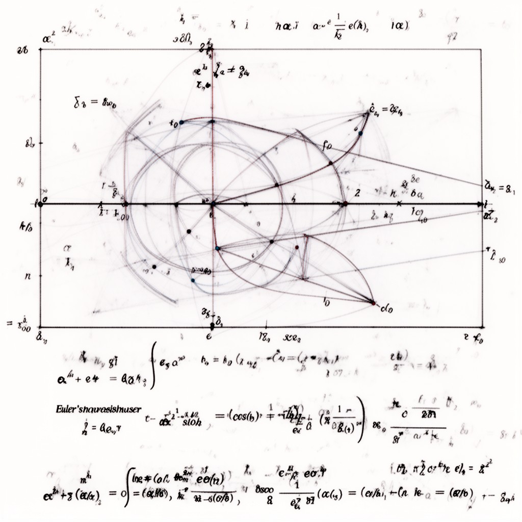 AI-generated illustration of Euler’s formula for complex exponentials